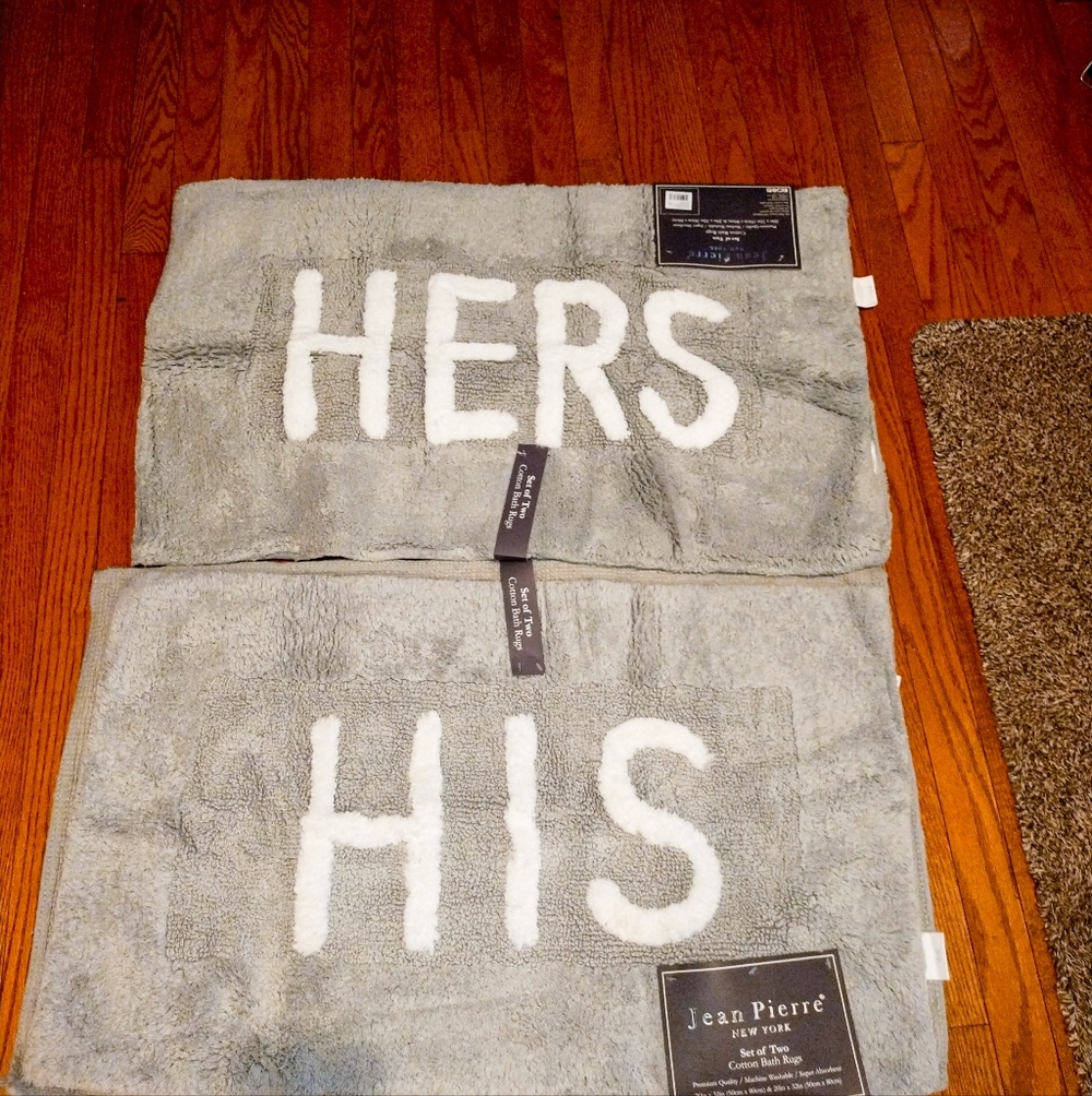 Jean Pierre New York "His & Hers" Bath Mat Set - Picture 6 of 6
